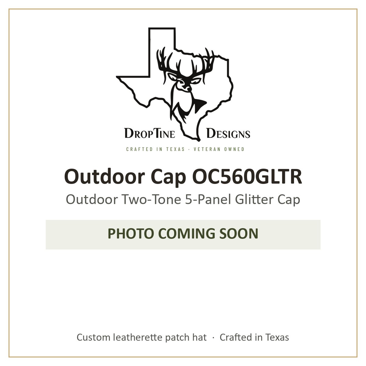 Photo coming soon: Outdoor Cap OC560GLTR Outdoor Two-Tone 5-Panel Glitter Cap
