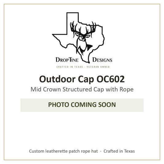 Photo coming soon: Outdoor Cap OC602 Mid Crown Structured Cap with Rope