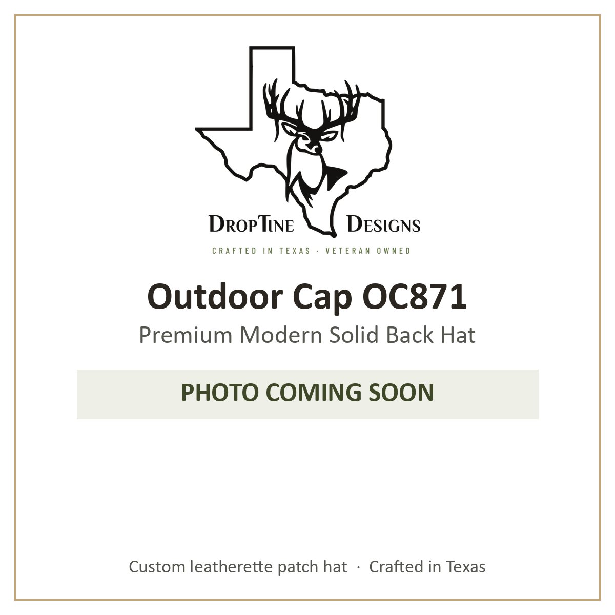Photo coming soon: Outdoor Cap OC871 Premium Modern Solid Back Hat