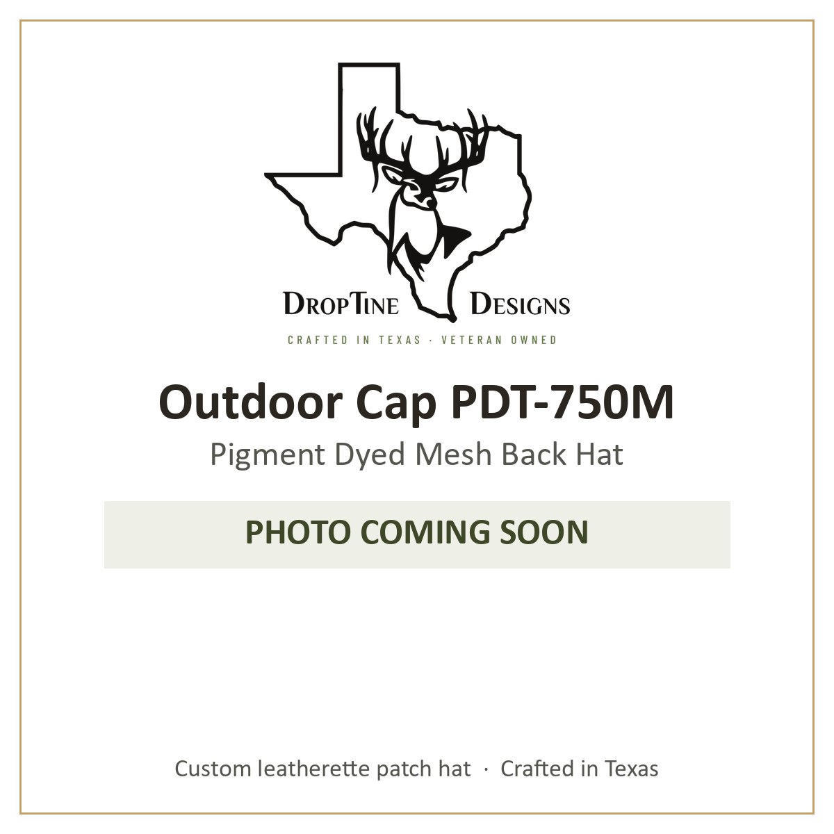 Photo coming soon: Outdoor Cap PDT-750M Pigment Dyed Mesh Back Hat