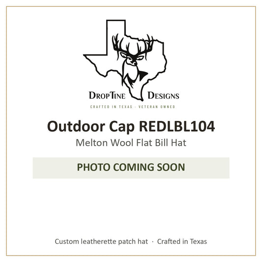 Photo coming soon: Outdoor Cap REDLBL104 Melton Wool Flat Bill Hat