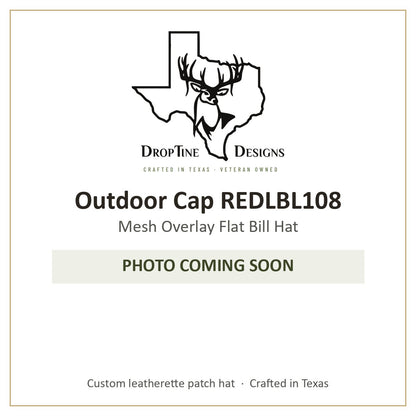Photo coming soon: Outdoor Cap REDLBL108 Mesh Overlay Flat Bill Hat