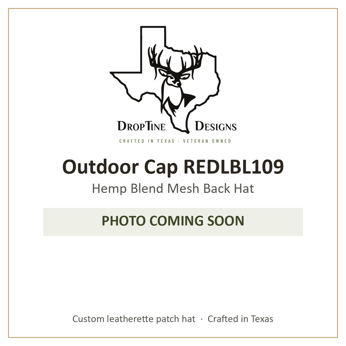 Photo coming soon: Outdoor Cap REDLBL109 Hemp Blend Mesh Back Hat