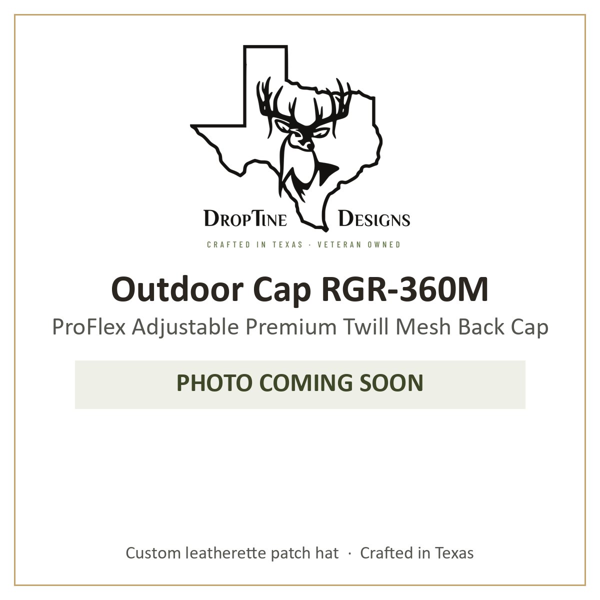 Photo coming soon: Outdoor Cap RGR-360M ProFlex Adjustable Premium Twill Mesh Back Cap