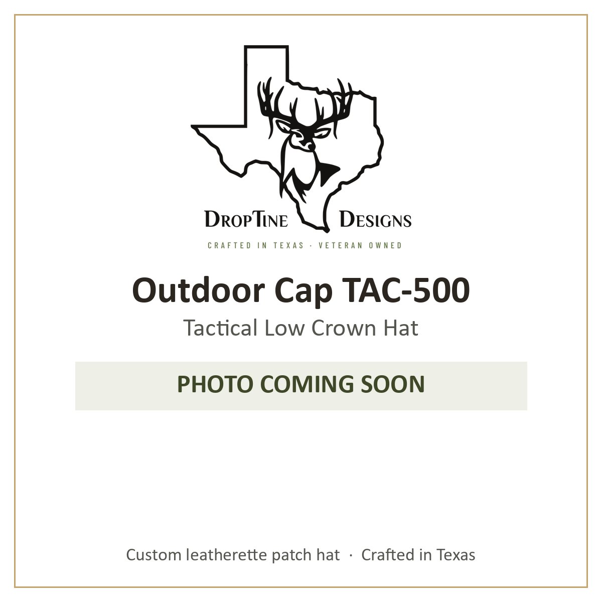 Photo coming soon: Outdoor Cap TAC-500 Tactical Low Crown Hat
