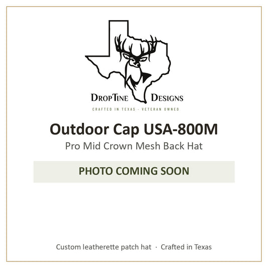 Photo coming soon: Outdoor Cap USA-800M Pro Mid Crown Mesh Back Hat