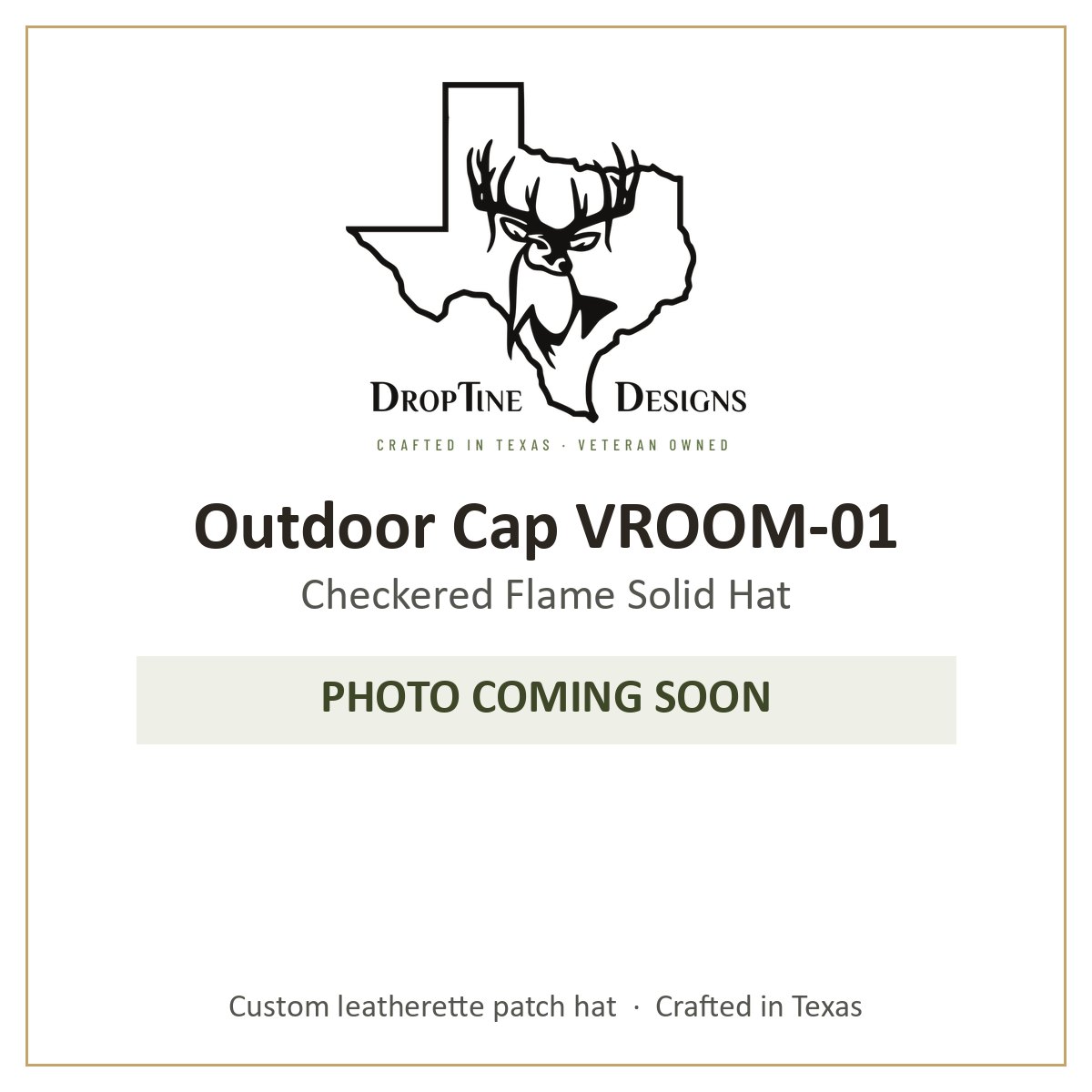 Photo coming soon: Outdoor Cap VROOM-01 Checkered Flame Solid Hat
