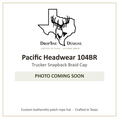 Photo coming soon: Pacific Headwear 104BR Trucker Snapback Braid Cap