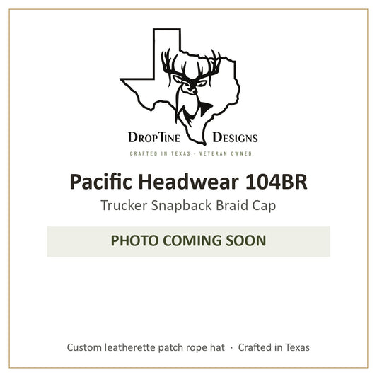 Photo coming soon: Pacific Headwear 104BR Trucker Snapback Braid Cap