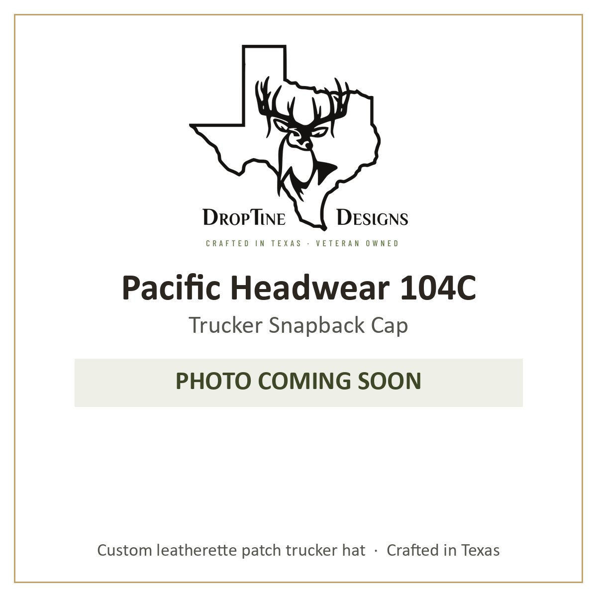 Photo coming soon: Pacific Headwear 104C Trucker Snapback Cap
