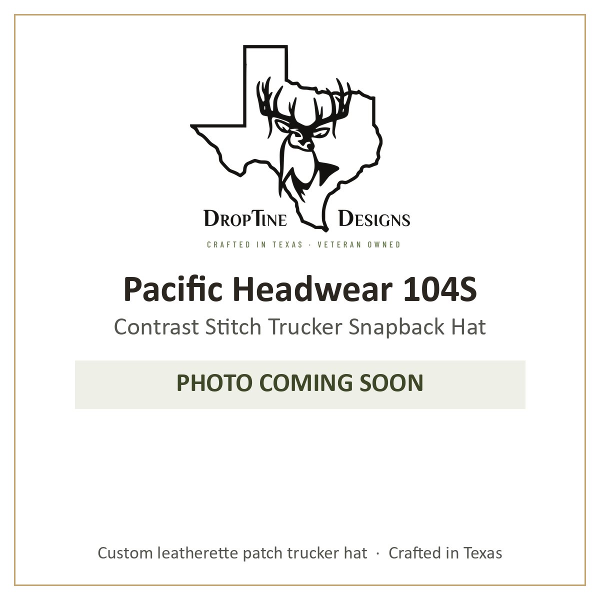 Photo coming soon: Pacific Headwear 104S Contrast Stitch Trucker Snapback Hat