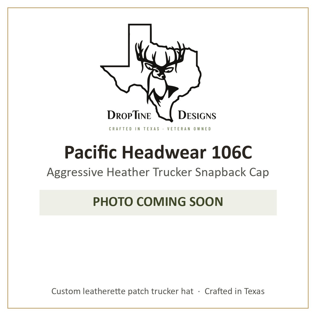 Photo coming soon: Pacific Headwear 106C Aggressive Heather Trucker Snapback Cap