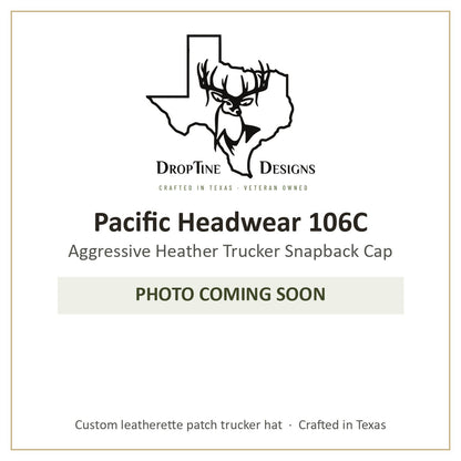 Photo coming soon: Pacific Headwear 106C Aggressive Heather Trucker Snapback Cap