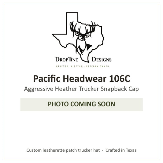 Photo coming soon: Pacific Headwear 106C Aggressive Heather Trucker Snapback Cap