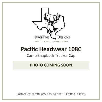 Photo coming soon: Pacific Headwear 108C Camo Snapback Trucker Cap