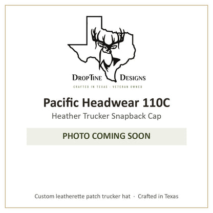 Photo coming soon: Pacific Headwear 110C Heather Trucker Snapback Cap