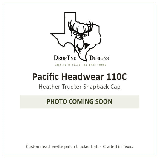 Photo coming soon: Pacific Headwear 110C Heather Trucker Snapback Cap