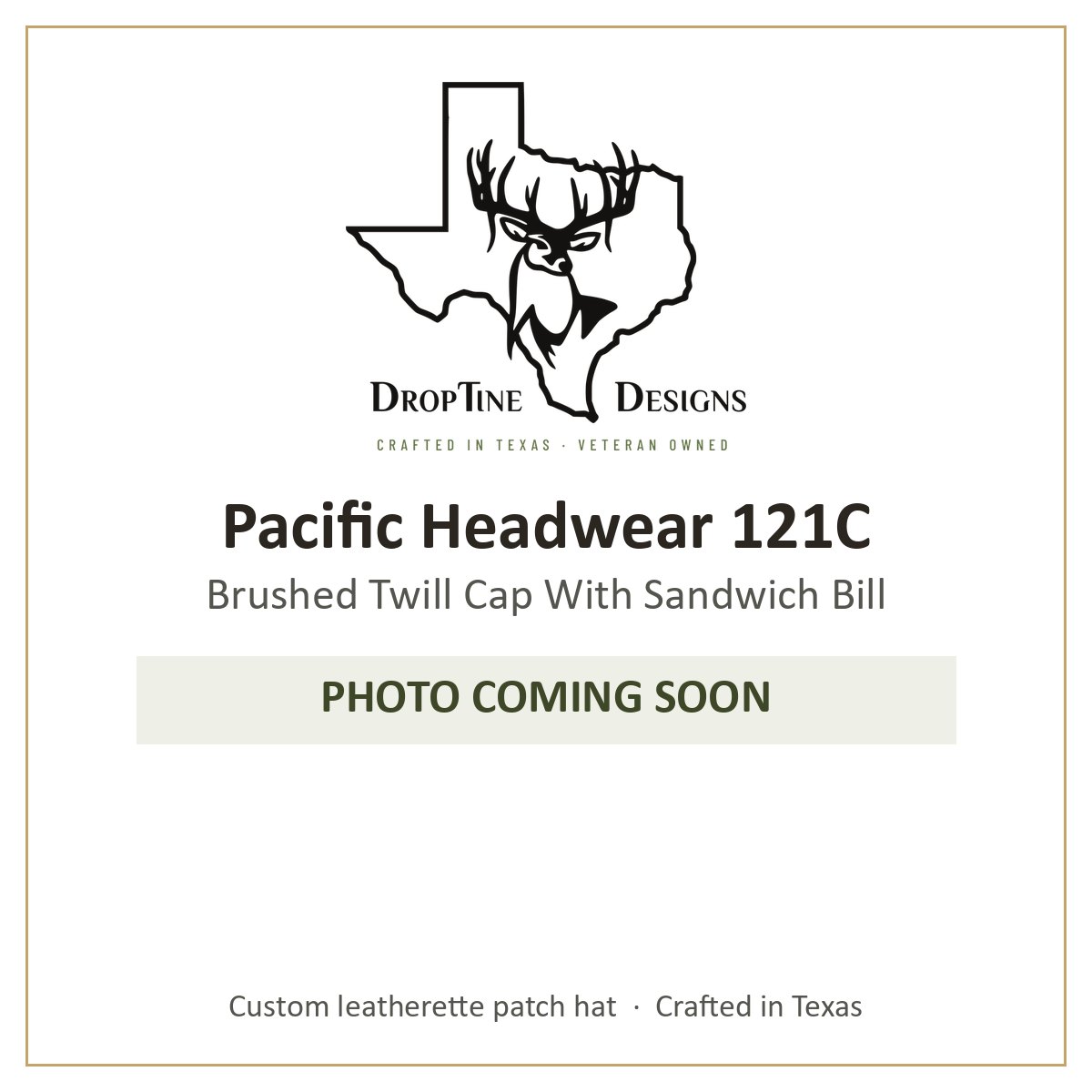 Photo coming soon: Pacific Headwear 121C Brushed Twill Cap With Sandwich Bill