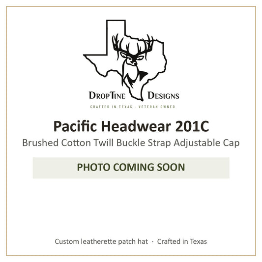 Photo coming soon: Pacific Headwear 201C Brushed Cotton Twill Buckle Strap Adjustable Cap