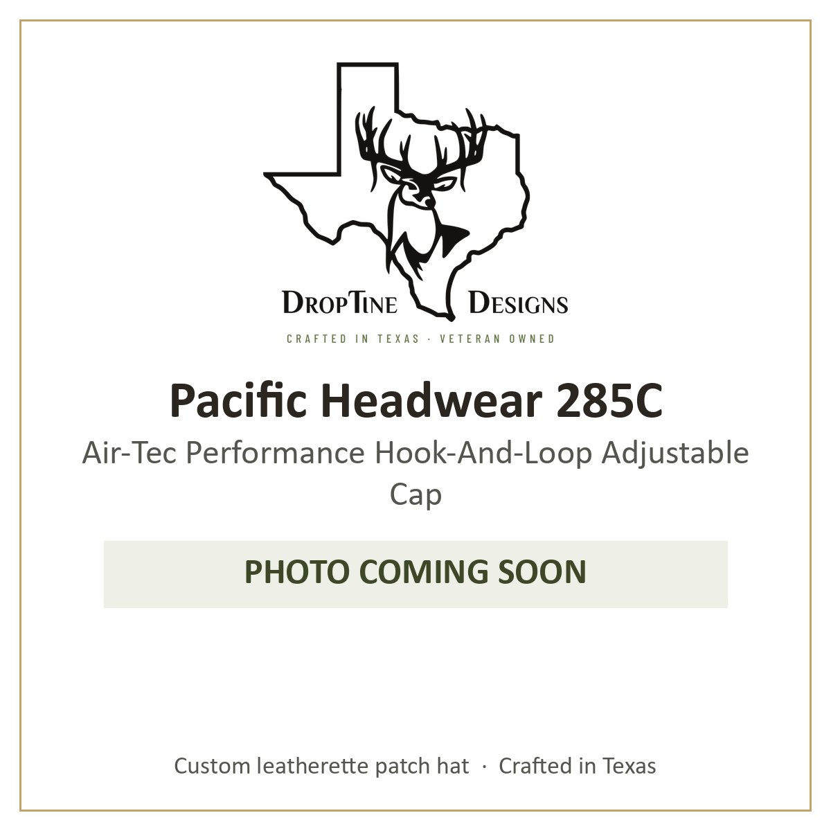 Photo coming soon: Pacific Headwear 285C Air-Tec Performance Hook-And-Loop Adjustable Cap