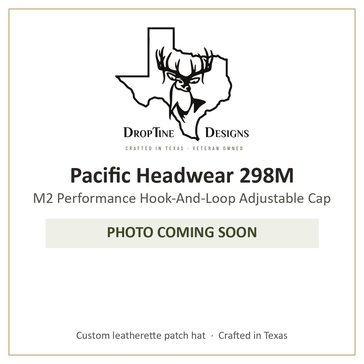Photo coming soon: Pacific Headwear 298M M2 Performance Hook-And-Loop Adjustable Cap