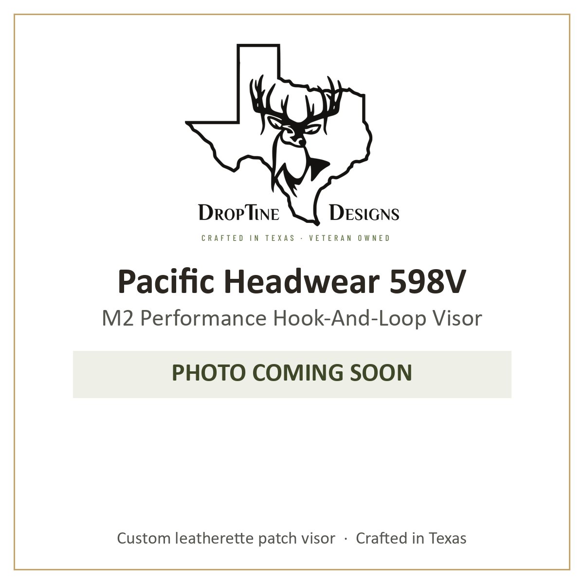 Photo coming soon: Pacific Headwear 598V M2 Performance Hook-And-Loop Visor
