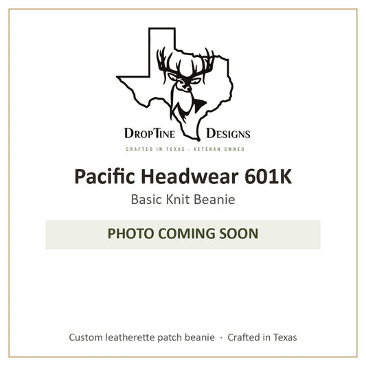 Photo coming soon: Pacific Headwear 601K Basic Knit Beanie