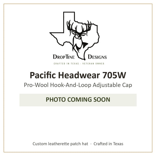 Photo coming soon: Pacific Headwear 705W Pro-Wool Hook-And-Loop Adjustable Cap
