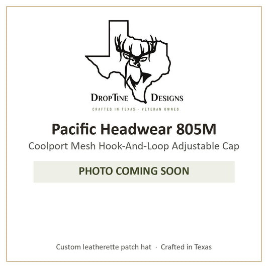Photo coming soon: Pacific Headwear 805M Coolport Mesh Hook-And-Loop Adjustable Cap