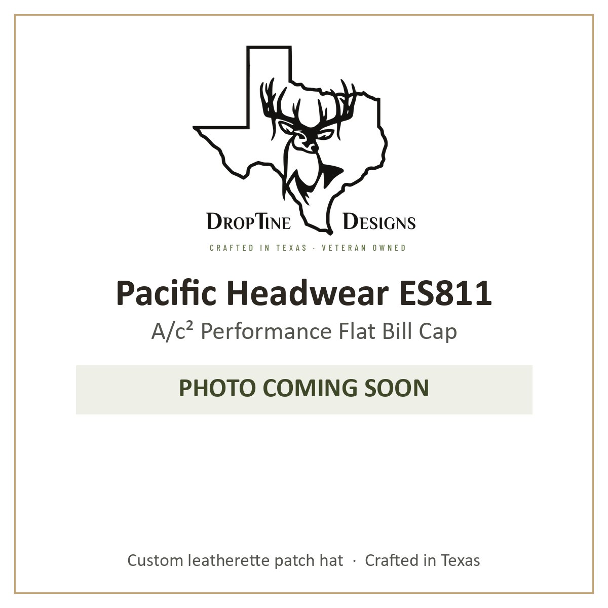 Photo coming soon: Pacific Headwear ES811 A/c² Performance Flat Bill Cap