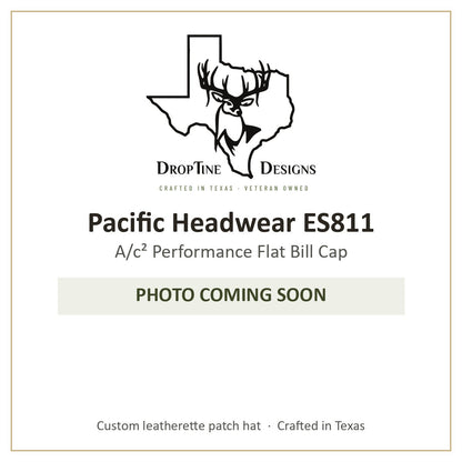 Photo coming soon: Pacific Headwear ES811 A/c² Performance Flat Bill Cap