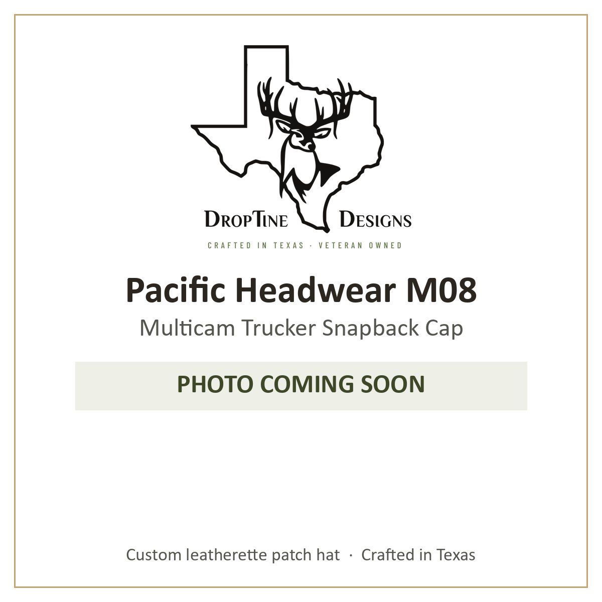 Photo coming soon: Pacific Headwear M08 Multicam Trucker Snapback Cap