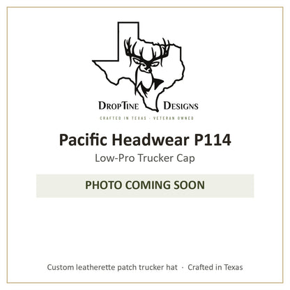 Photo coming soon: Pacific Headwear P114 Low-Pro Trucker Cap