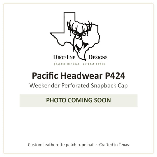 Photo coming soon: Pacific Headwear P424 Weekender Perforated Snapback Cap