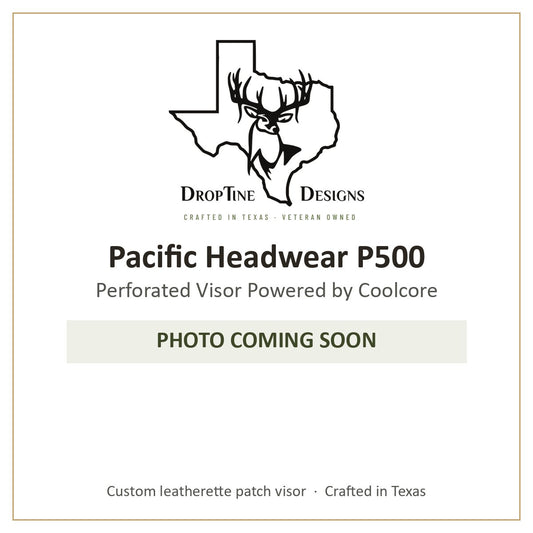 Photo coming soon: Pacific Headwear P500 Perforated Visor Powered by Coolcore