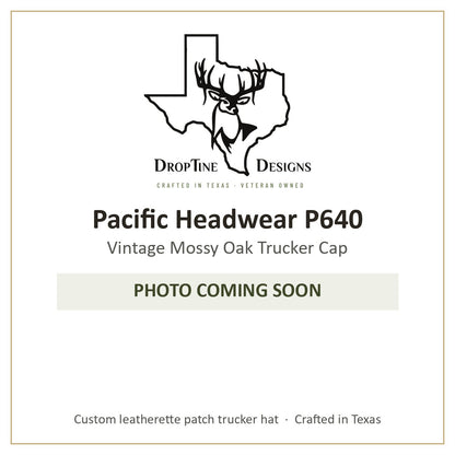 Photo coming soon: Pacific Headwear P640 Vintage Mossy Oak Trucker Cap