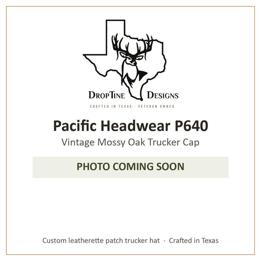 Photo coming soon: Pacific Headwear P640 Vintage Mossy Oak Trucker Cap
