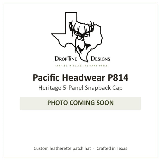 Photo coming soon: Pacific Headwear P814 Heritage 5-Panel Snapback Cap