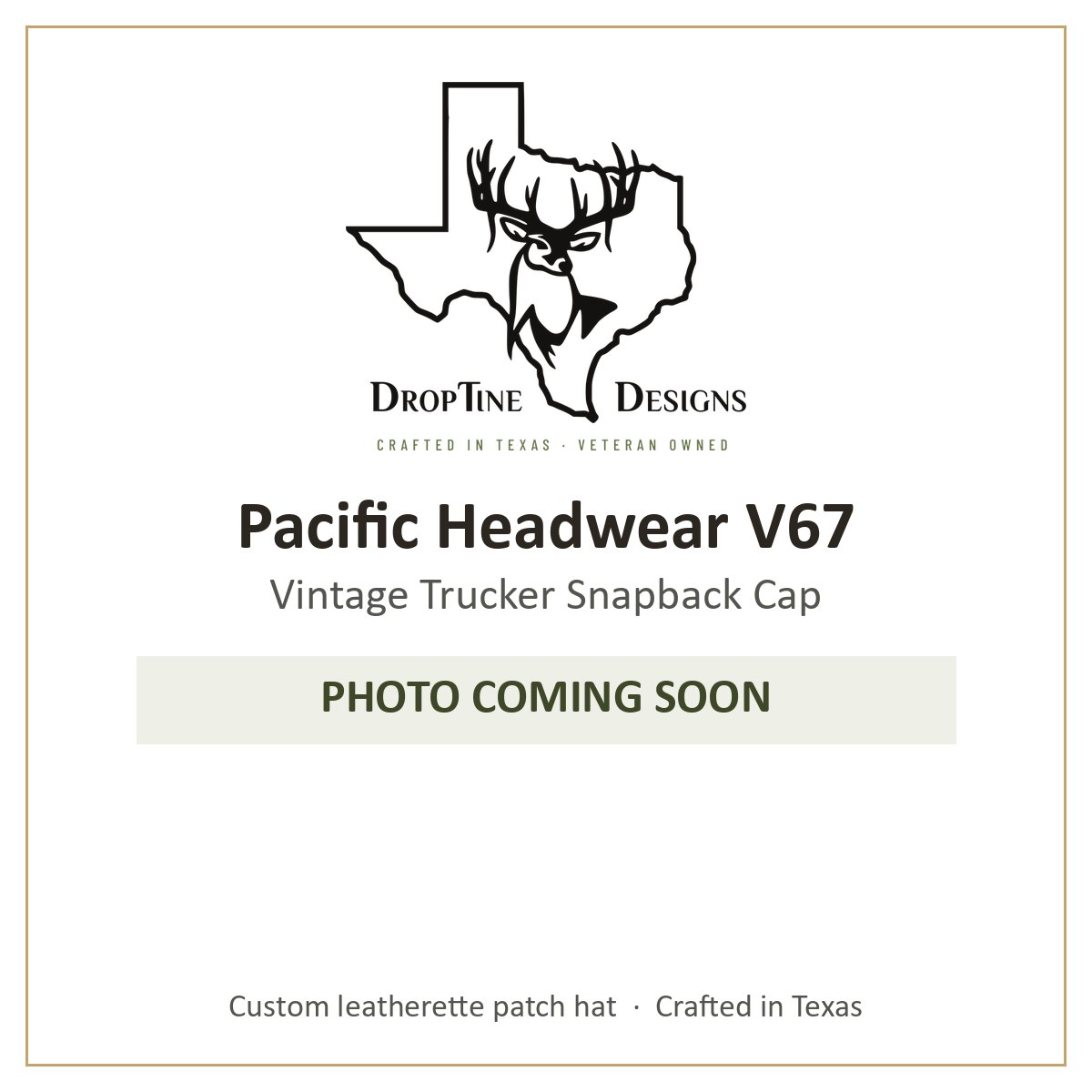 Photo coming soon: Pacific Headwear V67 Vintage Trucker Snapback Cap