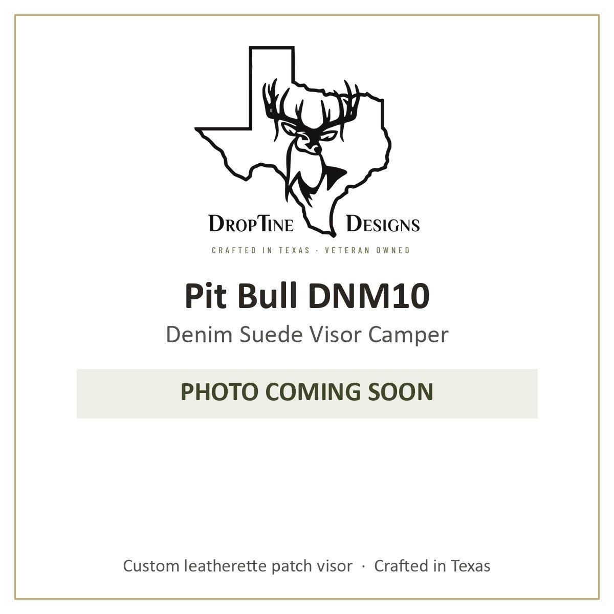 Photo coming soon: Pit Bull DNM10 Denim Suede Visor Camper