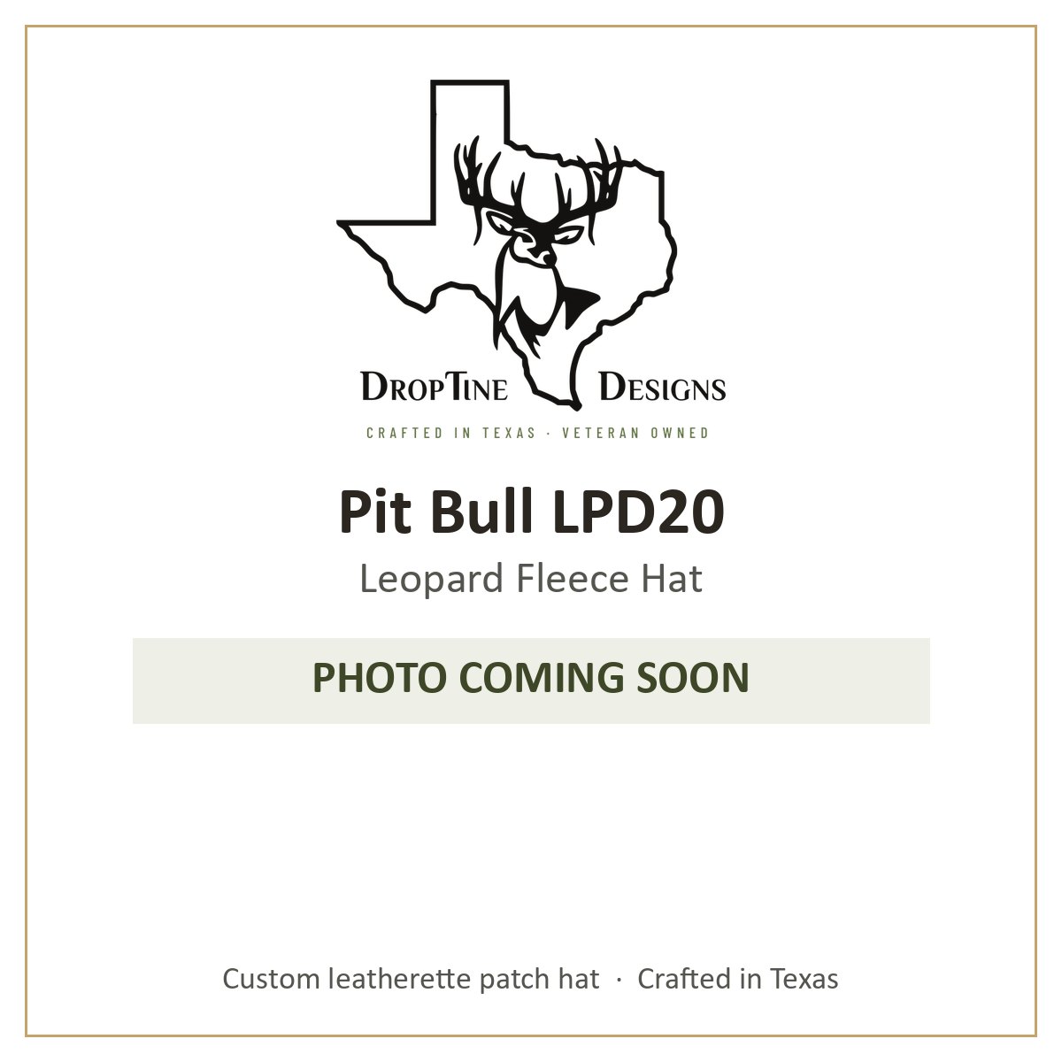 Photo coming soon: Pit Bull LPD20 Leopard Fleece Hat