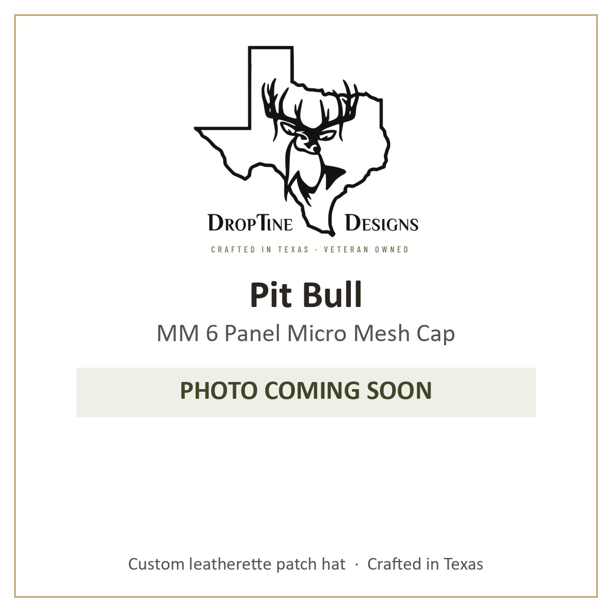 Photo coming soon: Pit Bull MM 6 Panel Micro Mesh Cap