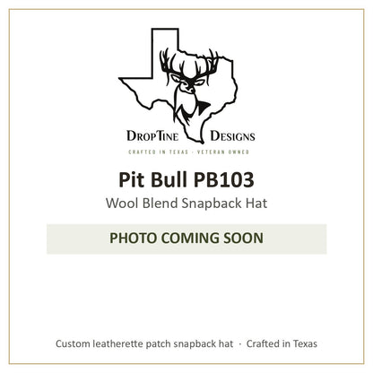 Photo coming soon: Pit Bull PB103 Wool Blend Snapback Hat