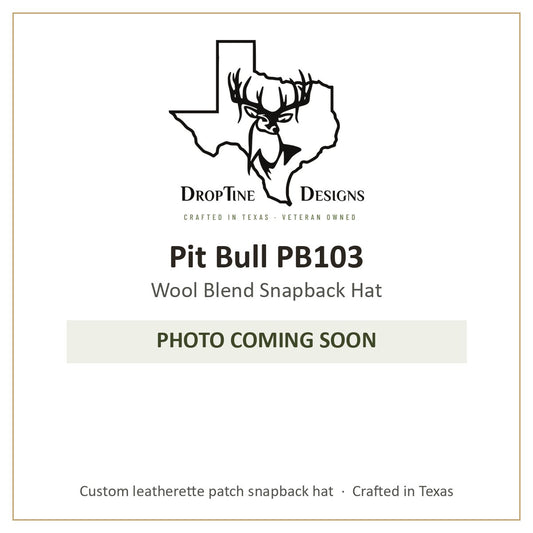 Photo coming soon: Pit Bull PB103 Wool Blend Snapback Hat