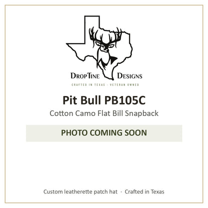 Photo coming soon: Pit Bull PB105C Cotton Camo Flat Bill Snapback