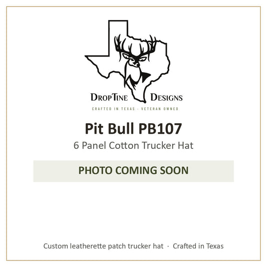 Photo coming soon: Pit Bull PB107 6 Panel Cotton Trucker Hat