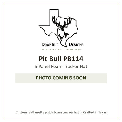 Photo coming soon: Pit Bull PB114 5 Panel Foam Trucker Hat