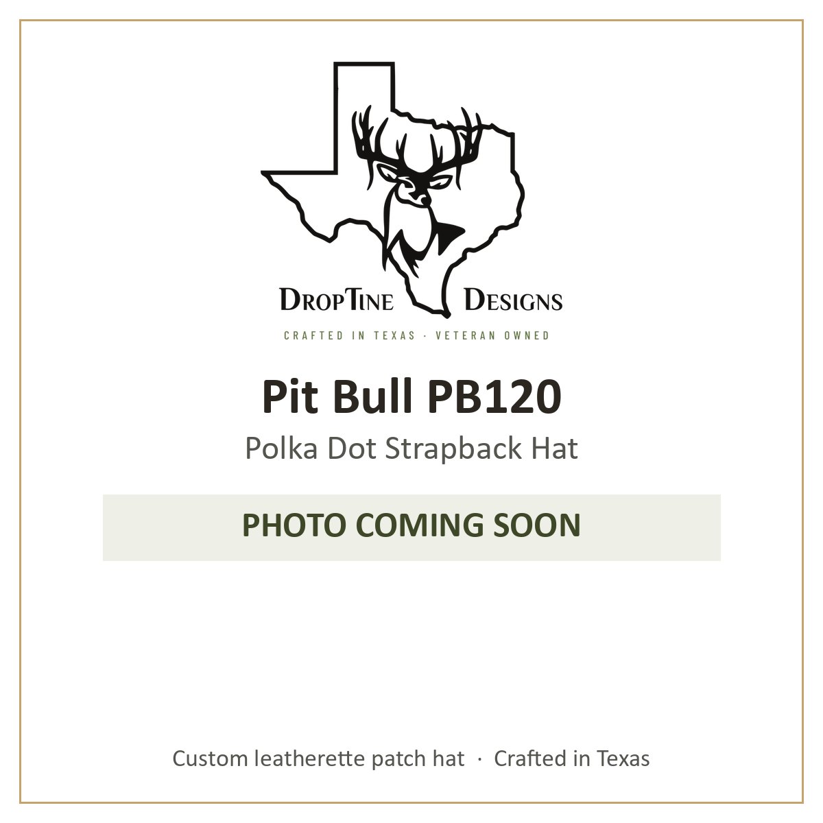 Photo coming soon: Pit Bull PB120 Polka Dot Strapback Hat