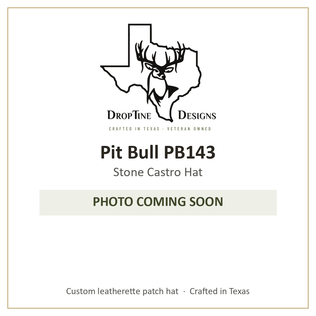 Photo coming soon: Pit Bull PB143 Stone Castro Hat