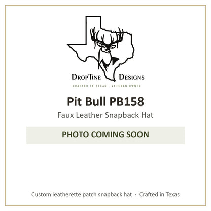Photo coming soon: Pit Bull PB158 Faux Leather Snapback Hat